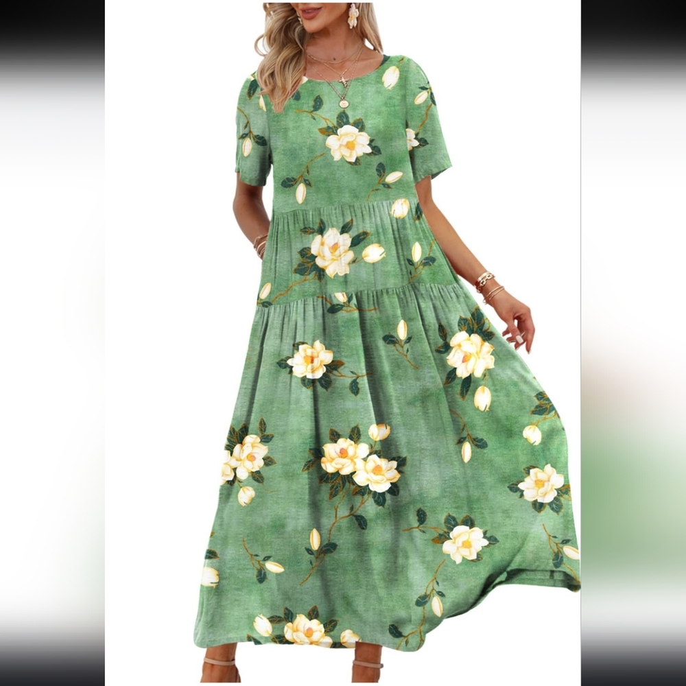 Mint Camelia Summer Dress